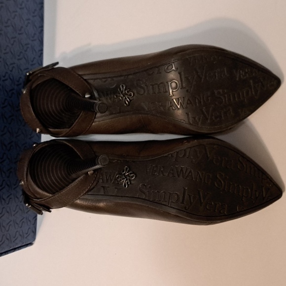 New Women's Simply Vera Wang Stiletto Heel Shoes Dark Brown Size 7 - Picture 5 of 9